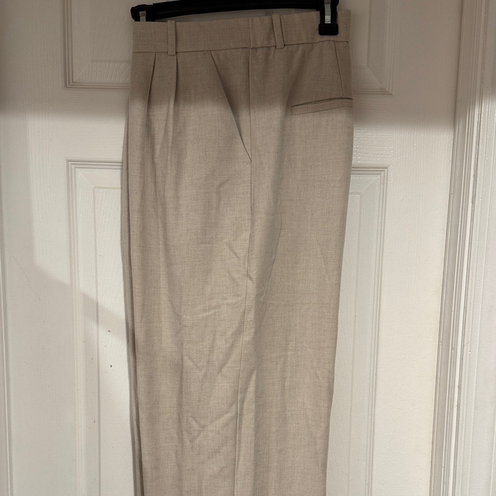 Abercrombie & Fitch Sloane Wide Leg Women’s Beige Dress Pants 32/14R